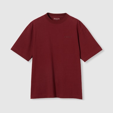 GUCCI T-shirt In Jersey Di Cotone Con Ricamo, Taglia XXXL