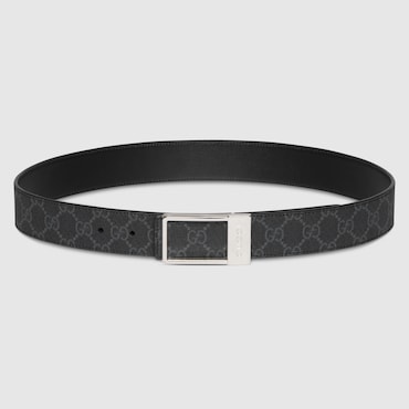 GUCCI Reversible Belt With Rectangular Buckle, Size 70