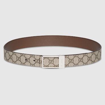 GUCCI Reversible Belt With Rectangular Buckle, Size 110