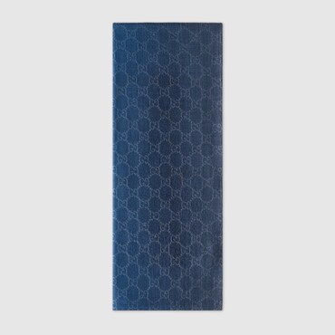 GUCCI GG Wool And Silk Jacquard Stole