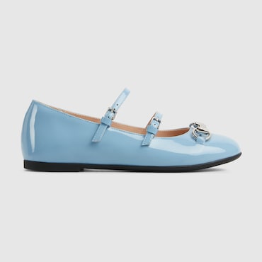 GUCCI Kids - Ballet Flat With Horsebit, Size 27