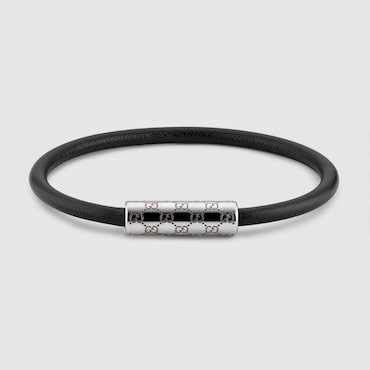 GUCCI Bracelet With GG Detail, Size M
