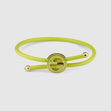 GUCCI Bracelet With Enamel Round Interlocking G