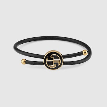 GUCCI Bracelet With Enamel Round Interlocking G