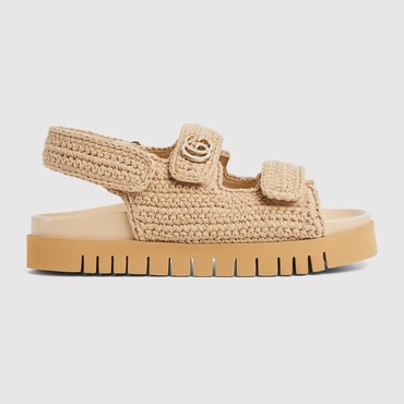 GUCCI Women's Sandal With Double G, Size 42 IT