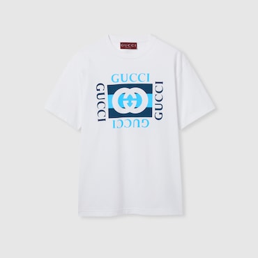 GUCCI Printed Cotton Jersey T-shirt
