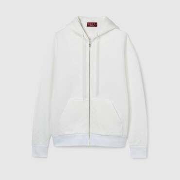 GUCCI Veste Zippée En Jersey Technique GG En Relief, Taille M