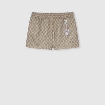 GUCCI Short En Jersey Technique À Imprimé, Taille S