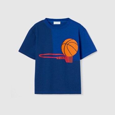 GUCCI Garçons - T-shirt Pour Enfant En Coton Avec Imprimé, Taille 5 ANS