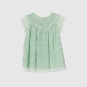 GUCCI Baby - GG Tulle Dress, Size 9-12 MONTHS