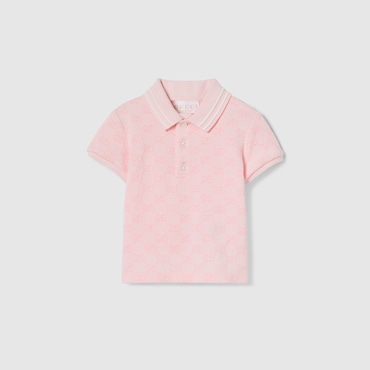 GUCCI Baby - GG Cotton Polo Shirt, Size 18/24