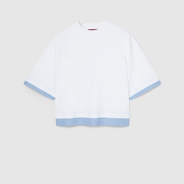 GUCCI Soft Jersey T-shirt With Embroidery, Size S