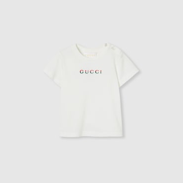 GUCCI Baby - Cotton T-shirt With Embroidery, Size 18-24 MONTHS