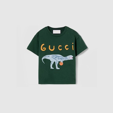 GUCCI Baby - Cotton T-shirt With Print, Size 36 MONTHS