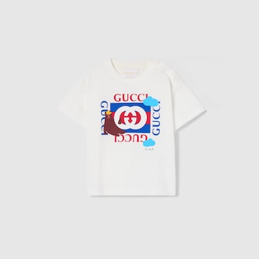 GUCCI Baby - Cotton T-shirt With Print, Size 18-24 MONTHS