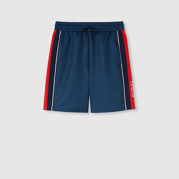 GUCCI Neoprene Shorts With Web, Size S