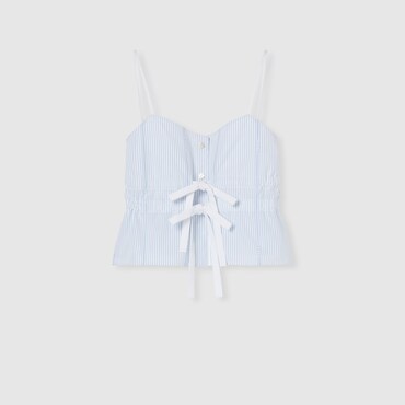 GUCCI Cotton Fil Coupé Top, Size 44 IT