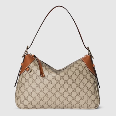 GUCCI GG Emblem Medium Shoulder Bag