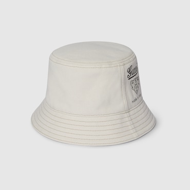 GUCCI Printed Cotton Canvas Bucket Hat, Size S