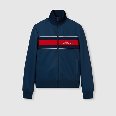 GUCCI Neoprene Zipped Jacket With Web, Size M