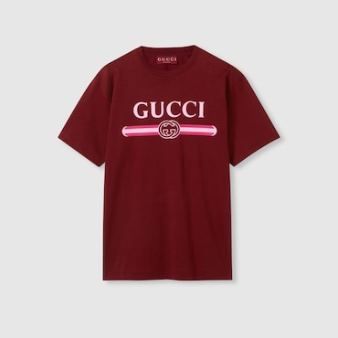 GUCCI Cotton Jersey T-shirt With Print, Size XS
