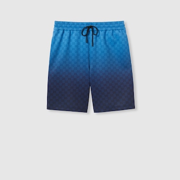 GUCCI Printed Neoprene Shorts, Size L