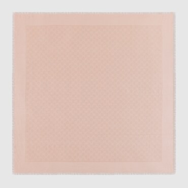 GUCCI GG Cotton Silk Jacquard Shawl