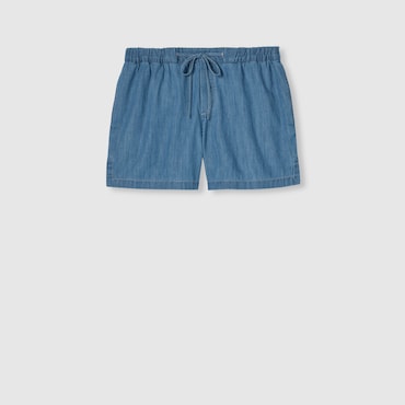 GUCCI Denim Shorts With Horsebit, Size 38 IT