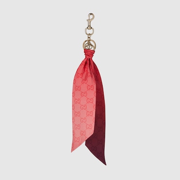 GUCCI Keychain With GG Silk