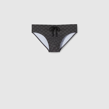 GUCCI GG Elastane Swim Briefs, Size XS