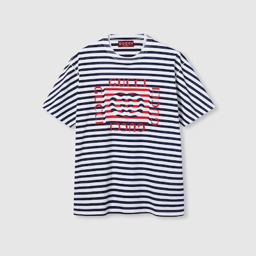 GUCCI Printed Cotton Jersey T-shirt, Size L