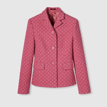 GUCCI GG Cotton Bouclé Jacket, Size 40 IT
