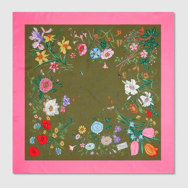 GUCCI Printed Silk Carré