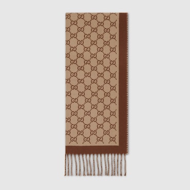 GUCCI GG Wool Scarf