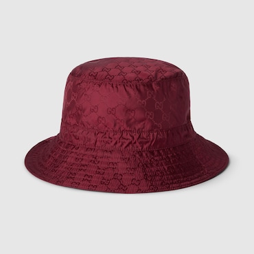 GUCCI Reversible GG Nylon Bucket Hat, Size L