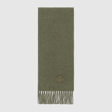 GUCCI Cashmere Scarf With Patch