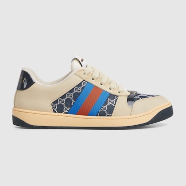 GUCCI Women's GG Crystal Screener Sneaker, Size 36 IT