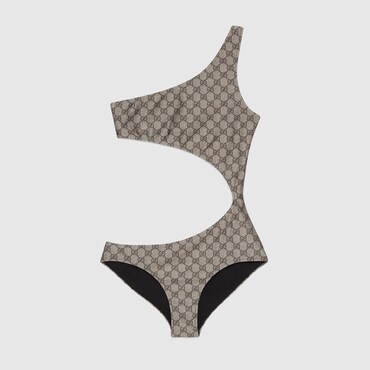 GUCCI GG Stretch Jersey Swimsuit, Size S