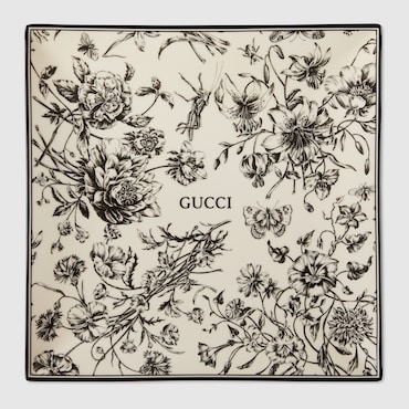 GUCCI Flora Sketch Print Large Trinket Tray