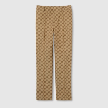 GUCCI GG Canvas Pant, Size 36 IT