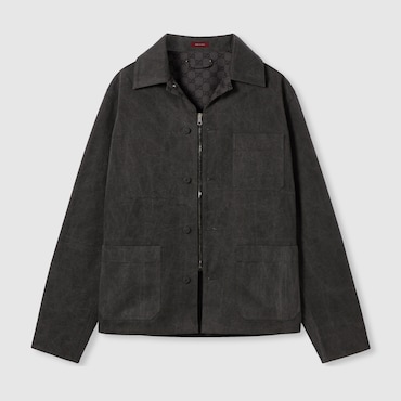 GUCCI Veste En Toile De Coton Délavé, Taille 48