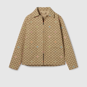GUCCI Veste En Toile GG, Taille 44