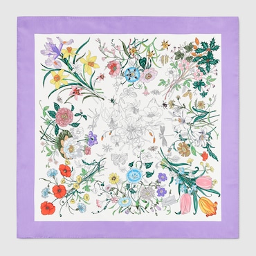GUCCI Printed Silk Carré