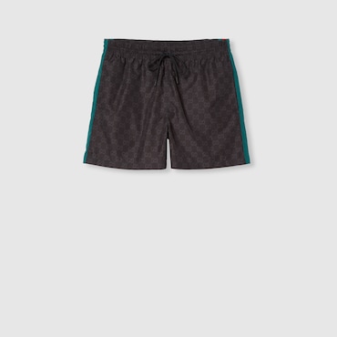 GUCCI GG Print Nylon Swim Shorts, Size 58