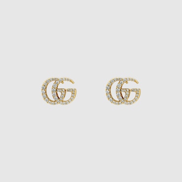 GUCCI GG Marmont Crystal Earrings