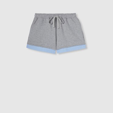 GUCCI Cotton Jersey Shorts With Embroidery, Size XXS
