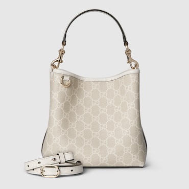 GUCCI GG Emblem Small Bucket Bag