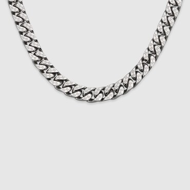 GUCCI Signature Engraved Chain Necklace