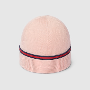 GUCCI Baby - Wool Hat With Web, Size M