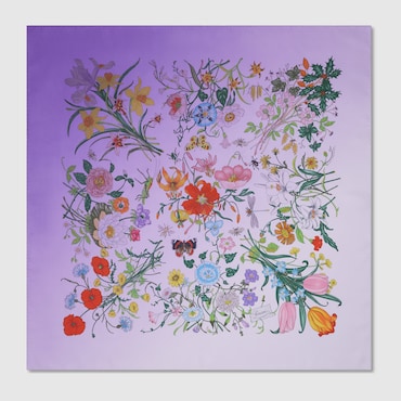 GUCCI Printed Silk Carré